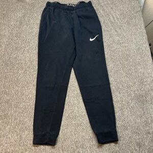 Nike Track Pants Adult Medium Black Y2K Swoosh Baggy Hip Hop Sports Joggers Men